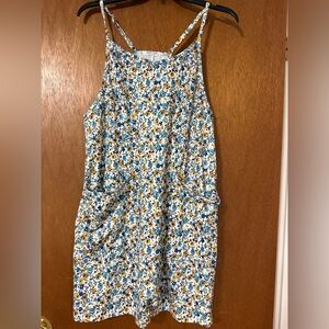 Floral Sleeveless Romper